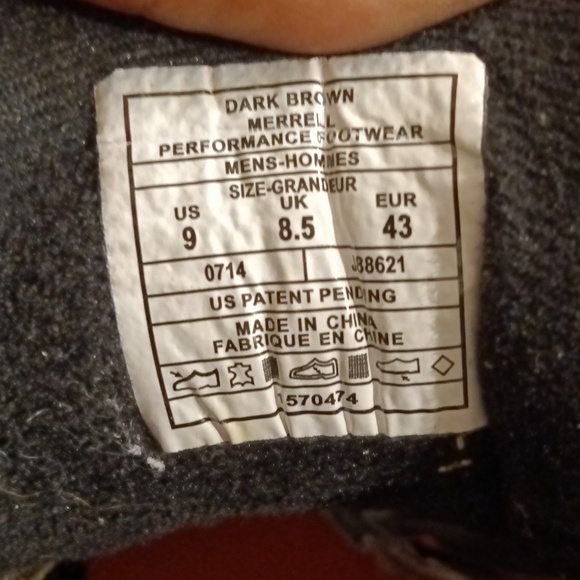 mens Merrell hiking shoes - Picture 5 of 8